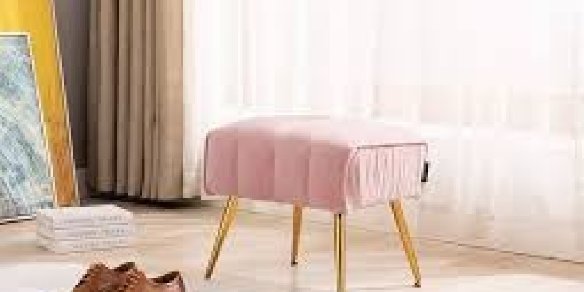 Pink Velvet Stool Elegance for a Softer, More Luxurious Home